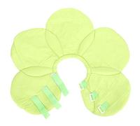 Pet Cone Collar Adjustable Soft Recovery Protective Wound Healing Cover for Cats Dogs After Surgery Injury Rash Made of Cotton Cloth Flower Shaped Comfortable Lightweight (M)