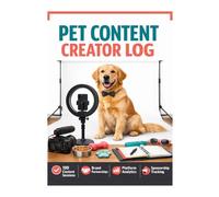Pet Content Creator Log: Professional Media Planning & Production Tracker for Pet Influencers | 100 Content Sessions with Platform Analytics, Brand Partnerships, Sponsorship Logs & Growth Metrics