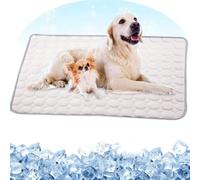 Pet Cool Mat Ice Silk Cushion, Pet Cooling Mat, For Dogs Cats, Mattress Durable Non-Toxic Puppy Cushion Blanket, Pet Cool Mat Ice Silk Cushion, Durable Cool Pad Waterproof (Pink, M 60x50cm)