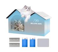 Pet Cooling House - Aluminum Foil Insulated for Relief and Warm Comfort | Tear-resistant Cat Shelter with Spacious Design for Flats, Pati