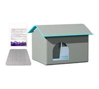 Pet Cooling House - Dog Houses Ventilate,Long Lasting Weatherproof Bite Resistant Coolness Large Dog Shelter with Ice Pack for Cat