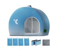 Pet Cooling House - Foldable Cat Room, Breathable Summer Rest Shelter | 44x38x38cmPortable Shed, Indoor Outdoor Comfort Space, Temperature Balance Solution For Cats Small Dogs Home Garden Travel