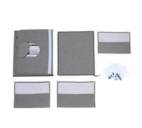 Pet Cooling House Foldable Portable, Cat Dog Cooling Ice House with Ice Packs, Long Lasting Summer Pet Bed for Indoor Outdoor Use, Comfortable Fabric Shelter for Hot Weather (Gray)