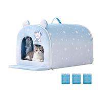 Pet Cooling House Foldable Spacious with Ice Pack