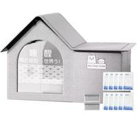 Pet Cooling House for Cats, Weather-Resistant, Cool and Warm, Outdoor Indoor Use, Easy Assembly (L)