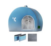 Pet Cooling House - Oxford Cotton Aluminum Foil Material, Foldable Insulated Kennel Box, Portable Weatherproof Outdoor Retreat, High Efficiency Ventilation Cabin | Shaded Habitat For Hot Days