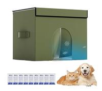 Pet Cooling House, Sturdy Cooling Cat Shelter, CoolingCat House, Foldable Waterproof Cat & Dog Shelter With 9 Ice Packs, DurableOxford Cloth Summer Ventilate CoolingShelter For Outdoor Indoor Use