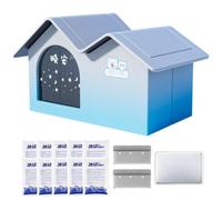 Pet Cooling House, Waterproof Removable Insulated Cat Dog House | Suitable for Pets Under 10kg, Both Indoor and Outdoor Use, 60x38x42 cm