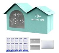 Pet Cooling House, Waterproof Removable Insulated Cat Dog House | Suitable for Pets Under 10kg, Both Indoor and Outdoor Use, 60x38x42 cm