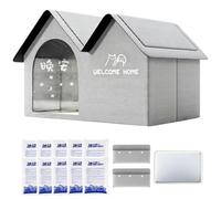 Pet Cooling House, Waterproof Removable Insulated Cat Dog House | Suitable for Pets Under 10kg, Both Indoor and Outdoor Use, 60x38x42 cm