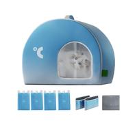 Pet Cooling House - Weatherproof Pet Shelter, 60x50cm Fabric with Long-Lasting Coolness Design for Cats, Dogs Use for Garden, Living Room, Outdoor, Indoor, Intelligent Home, Summer Comfort