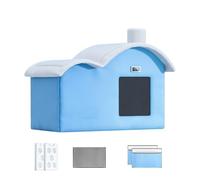 Pet Cooling House with Digital Thermometer - Foldable Cat Air-Conditioned House, 600D Oxford Cloth, Ideal for Indoor, Outdoor, Summer Use