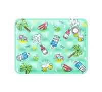 Pet Cooling Ice Pad for Dogs & Cats - Reusable PVC Gel Mat with Long-Lasting Cooling Effect - Can Be Refrigerated for Enhanced Relief (Summer bash 30 * 40cm)