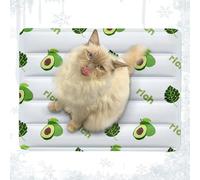 Pet Cooling Mat, Cat Cooling Mat, Sleeping Mat, Soft, Reusable Floor Cushion, Scratch-Resistant and Ensures That the Mat Weatherproof, Washable Solution for Small