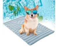 Pet Cooling Mat, Cooling Mat for Dogs Cats, 2025 Upgraded Dog Cool mats, Non-slip, Washable and Instant Cool (Blue,M(36" D x 23" W))