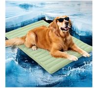 Pet Cooling Mat, Double-Sided Cooler Dog Mat, Gentle Wear Resistant Pet Ice Pad, Bed Pet Dog Cat Heat Relief, All-Season Use, Perfect for Living Rooms and Bedrooms (Green,Medium)
