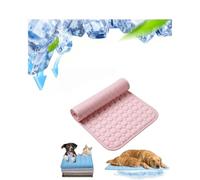 Pet Cooling Mat, Durable Foldable Washable Cooling Pet Mat for Dogs Cats Multi-pet Non-Toxic Gel-free Safe Cooling Pet Blanket Pad Mat for Home Park Beach. (Pink)