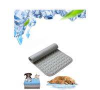 Pet Cooling Mat, Durable Foldable Washable Cooling Pet Mat for Dogs Cats Multi-pet Non-Toxic Gel-free Safe Cooling Pet Blanket Pad Mat for Home Park Beach. (Grey)