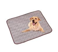 Pet Cooling Mat for Dogs and Cats, Portable Washable Self-Cooling Pad, Non-Toxic Gel or Ice Silk, Foldable Pet Chill Bed for Home Travel Camping, Summer 2025 Upgraded Pet Cool Blanket (Brown, M)