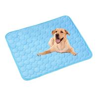Pet Cooling Mat for Dogs and Cats, Portable Washable Self-Cooling Pad, Non-Toxic Gel or Ice Silk, Foldable Pet Chill Bed for Home Travel Camping, Summer 2025 Upgraded Pet Cool Blanket (Blue, XXL)