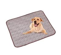 Pet Cooling Mat for Dogs and Cats, Portable Washable Self-Cooling Pad, Non-Toxic Gel or Ice Silk, Foldable Pet Chill Bed for Home Travel Camping, Summer 2025 Upgraded Pet Cool Blanket (Brown, XXL)