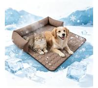 Pet Cooling Mat for Dogs, Durable Pet Cool Mat With Three Sides Surrounding, Scratch-Resistant Washable Cat Cooling Mat, Easy to Clean Cat Cool Mat for Indoor, Outdoor and Car Use