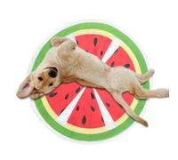 Pet Cooling Mat | Round Water Pad for Indoor Puppy,Creative Fruit Pattern Pet Round Cooling Sensory Pad for Resting and Sleeping