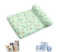 Pet Cooling Mats, Dog Cat Cooling Mat, Durable Pet Cool Mat, Washable Dog Portable Summer Pads, Outdoor Blanket Suitable for All Types of Pets, Great for Dogs Cats in Hot Summer (Green S)