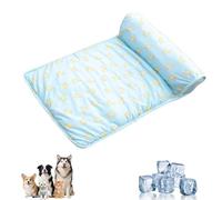 Pet Cooling Mats, Dog Cat Cooling Mat, Durable Pet Cool Mat, Washable Dog Portable Summer Pads, Outdoor Blanket Suitable for All Types of Pets, Great for Dogs Cats in Hot Summer (Blue S)