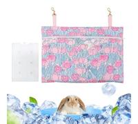 Pet Cooling Pouch - Hangable Leakproof Cage Cooling Pad with Ice Tray