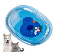 Pet Cooling Water Mattress, Sensory Game Mat, Fish-themed Play Pad 78x61x1cm/30.71x24.02x0.39 Inches Portable & Versatile/Safe & Comfortable For Small Medium Large Puppy