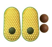 Pet Corner Self-Groomer Wall Corner Desk Leg Scratcher Grooming Brush Cats Scratch Massage Tool Catmint 2PCS Indoor Cats Entertainment