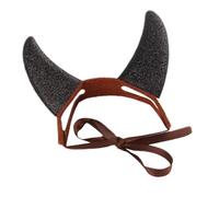 Pet Cosplay Costume | Halloween Funny Devil Horns | Dog Devil Horns, Lightweight Cute Party Favors, Portable Festive Headgear with Straps for Cats, Dogs