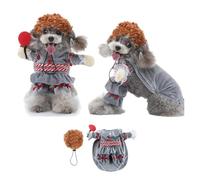 Pet Cosplay Funny Costume Claus Shape Party Fancy Festival Deadly Doll Christmas Pet Clothes Halloween Cat Costume(PF84,XL(8-10kg))