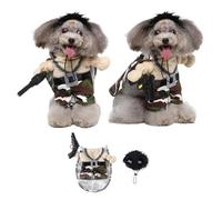 Pet Cosplay Funny Costume Claus Shape Party Fancy Festival Deadly Doll Christmas Pet Clothes Halloween Cat Costume(PF76,M(3.5-5kg))
