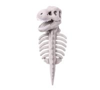 Pet Cosplay T-Rex Skeleton Costume,Glow-in-the-Dark Soft Plush Dinosaur Suit,Halloween Trick-or-Treat Outfit for Cats & Dogs,Halloween Costumes(H-No Glow in the Dark-13.8 inch)