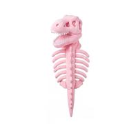 Pet Cosplay T-Rex Skeleton Costume,Glow-in-the-Dark Soft Plush Dinosaur Suit,Halloween Trick-or-Treat Outfit for Cats & Dogs,Halloween Costumes(A-Glow in the Dark-9.8 inch)