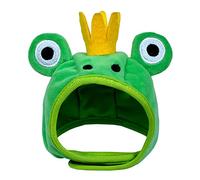 Pet Costume Cap Cute Cartoon Design Plush Hat Party Cosplay Dress Accessories for Cats and Small Sized Dogs Pet Costume Hat Cat Hats for Cats Only Frog Dog Ear Warmers for Small Dogs