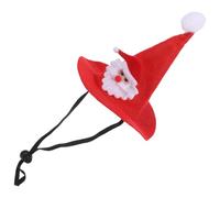 PET Costume Christmas Santa Claus Knitting Hat for Cats Dogs | Red Festive Cosplay Headwear, Secure Fit for Small Breeds, Cute Parade Look, Stylish PET Accessory