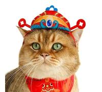 Pet Costume Hat, Spring Festival Cosplay Hat For Puppy, Pet New Year Decorations, Holiday Dress-Up Supplies For Small, Medium And Large Dogs And Cats
