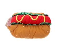 PET Costume Hot Dog Polyester XS for Dog Cat Halloween Season | Comfortable Elastic Neck, Easy, Fashionable Cosplay Style, Christmas Use for Pets