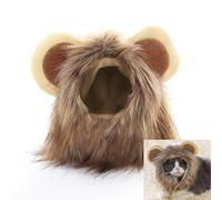 Pet Costume,Lion Mane Wig for Cat Puppy GOG Costume Pet Adjustable Washable Comfortable Fancy Lion Hair Cat Clothes Dress for Halloween Christmas Easter Festival Party Activity,11 Inch