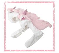Pet Costume Unicorn Shape White Plush Pp Cotton L Size