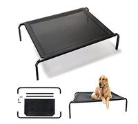 Pet Cot Elevated Bed for Dog and Cat Camping Raised Dog Bed with Breathable Mesh & No-Slip Rubber Feet, Elevated Pet Bed Portable Dog Bed For Indoor Outdoor Camping Beach Travel Use, Small-75x47x15cm