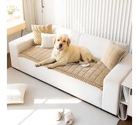 Pet Couch Covers Stylish Non Slip, Soft Comfortable Strong & Scratch Resistant Protection Machine Washable Easy Cleaning (Light Brown,60 * 180cm)