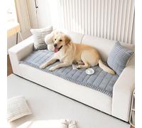 Pet Couch Covers Stylish Non Slip, Soft Comfortable Strong & Scratch Resistant Protection Machine Washable Easy Cleaning (Light Gray,70 * 70cm)