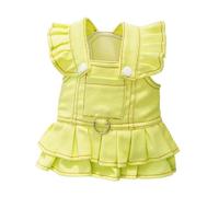 Pet Cowboy Skirt Clothes, Dog Party Dress Outfit, Puppy Fashion Wear Garment, Breathable Soft Fabric Lining, Standout Bright Colour Design, Color Jelly Pink, For Walking