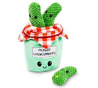Pet Craft Supply Hide and Seek Plush Dog Toys Crinkle Squeaky Interactive Burrow Activity Puzzle Chew Fetch Treat Hiding Brain Stimulating Cute Funny Toy Bundle Pack for Small and Medium Dogs Puppies