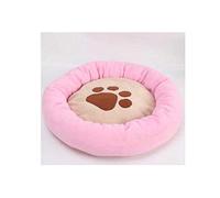 Pet Craft Supply Round Dog Bed - Cute and Comfortable Self Warming Plush Calming Dog Bed (Three Sizes) (Color : Blue Size : 50cm) (Blue 70cm)