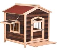 pet crate Dog Kennel for Outside, Rainproof Dog Cage Outdoor Warm Medium And Large Dog House, Easy Cleaning Wooden Pet House Cat House